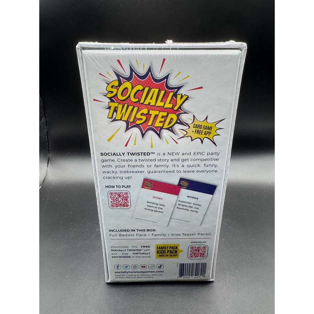 Socially Twisted Badass Party Card Game 250 Cards New Sealed 17 Plus Adults - Picture 3 of 6